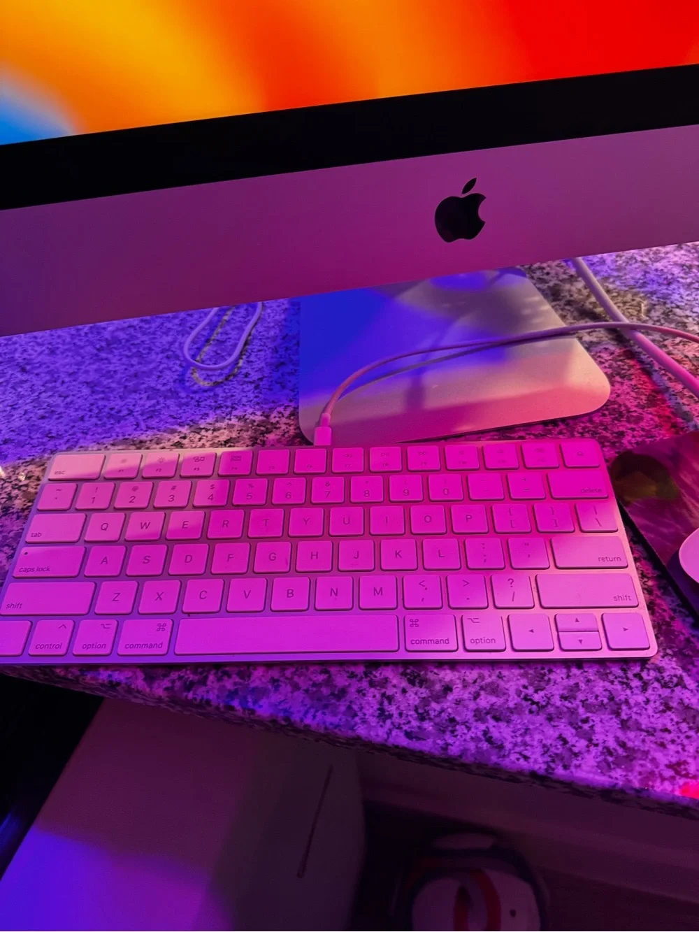 Apple iMac Desktop in Silver with Black Display Bezel